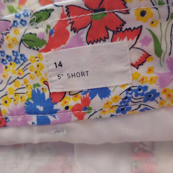 Gap - Gap for Good Multicolor Floral 5" Cotton Blend Shorts in Size 14 - Picture 14 of 16